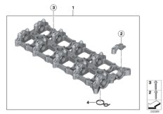 Головка блока ц./промеж.часть картера