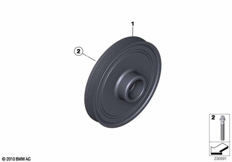 Демпфер крут.колебаний ременного прив.