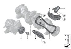 Приводная цепь механ.газораспред. Нж