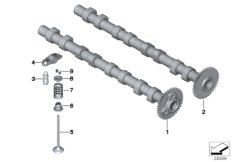 Распредвал механизма газораспределения