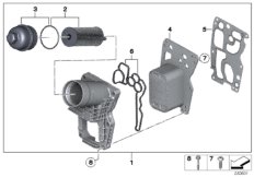 Масляный фильтр смаз.сист.,теплообменник
