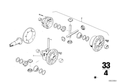 Блок ведомых шестерен