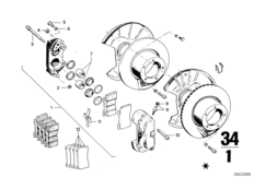 Тормозной механизм переднего колеса