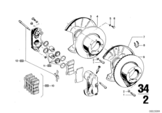 Тормозной механизм переднего колеса