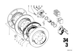 Тормозной механизм заднего колеса