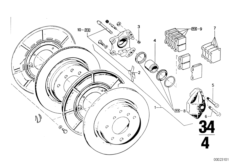 Тормозной механизм заднего колеса