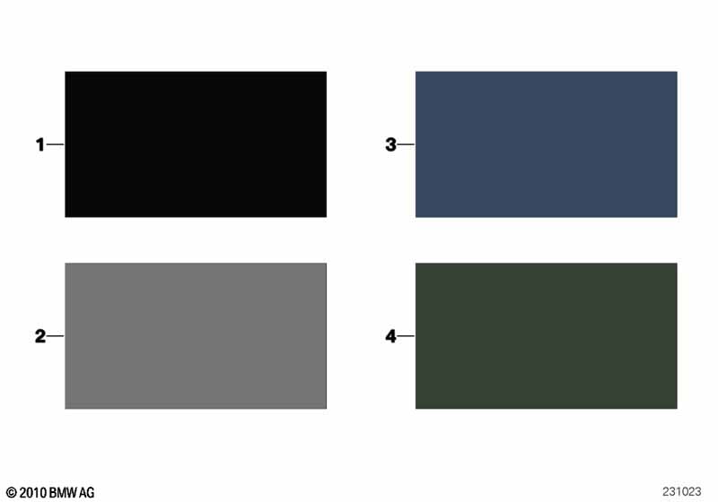 Стр.с образцами, цвета отделки салона