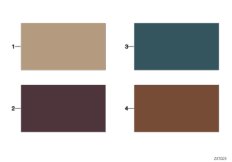 Стр.с образцами, цвета отделки салона