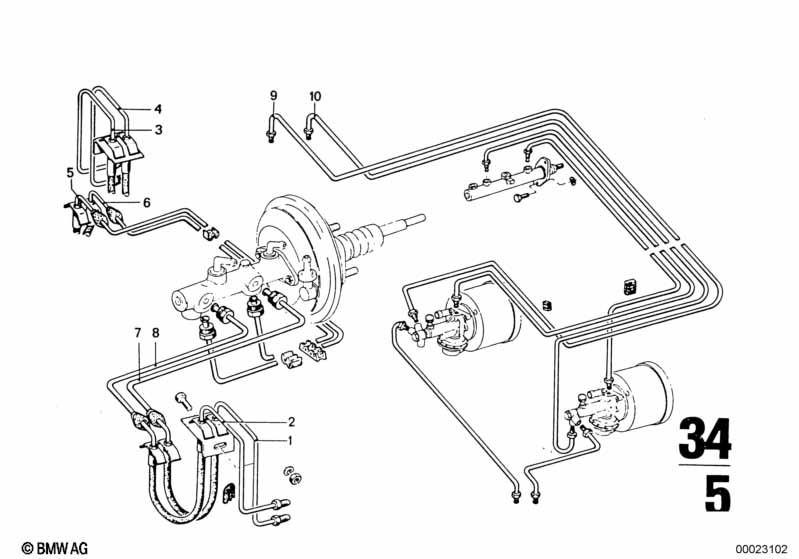 Трубопровод тормозного привода Пд