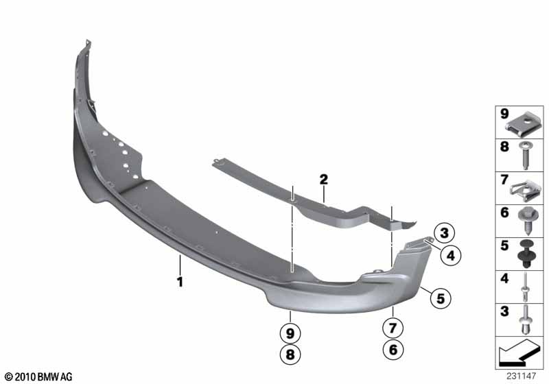Передняя облицовка, аэродинам.пакет JCW