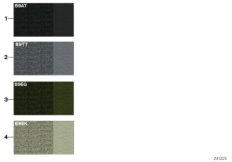 Стр.с образцами, цвета обивки кожа/ткань