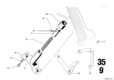 Привод педали акселератора-упор
