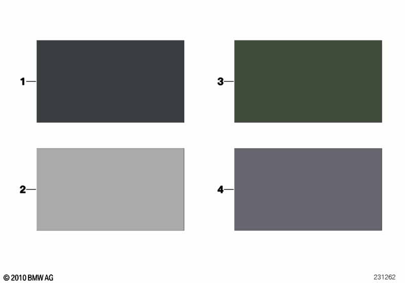Стр.с образцами, цвета отделки салона