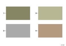 Стр.с образцами, цвета отделки салона