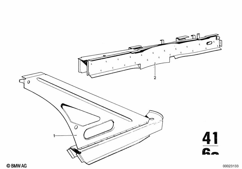 Нижние детали кузова, пол багажн.отд.