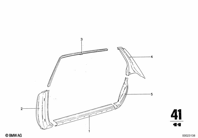 Боковой каркас-лонжерон/стойки