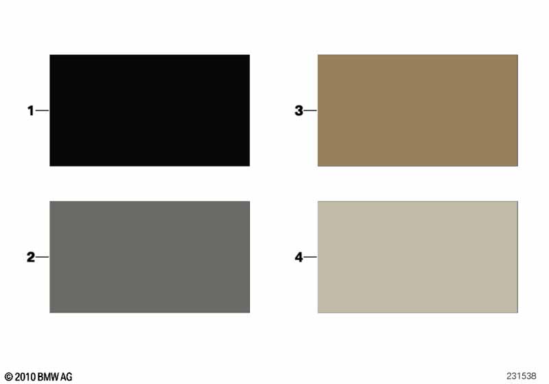 Стр.с образцами, цвета отделки салона