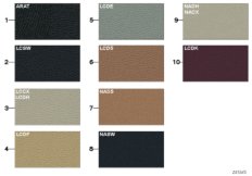 Стр.с образцами, цвета обивки кожа/ткань