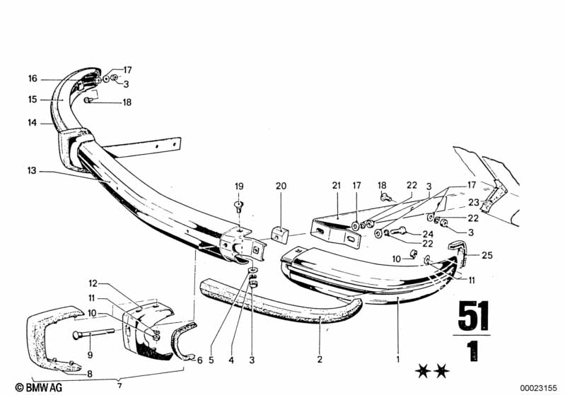 передний бампер