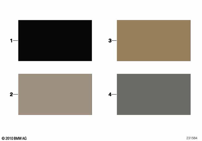 Стр.с образцами, цвета отделки салона