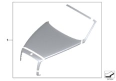 К-т доосн.,капот Satin Silver, окантовка