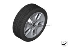 Колесо в сб.зим.Tunnel Spoke R125-17"