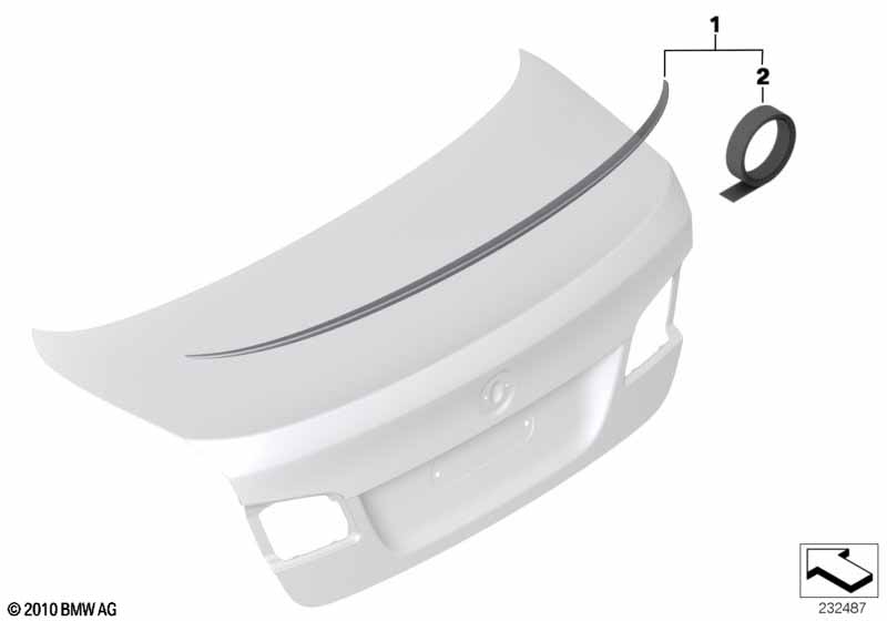 Дооснащение задним спойлером M