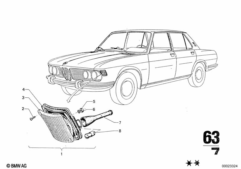 Фонарь указателя поворота Пд