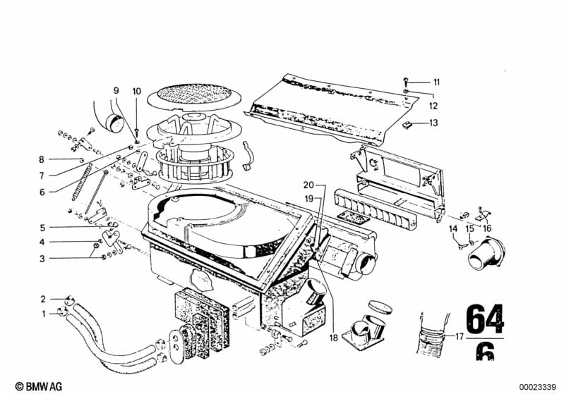 Панель управл.отопителем/трос приивода