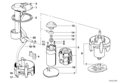 Погружной датчик ур. для метал.топл.бака