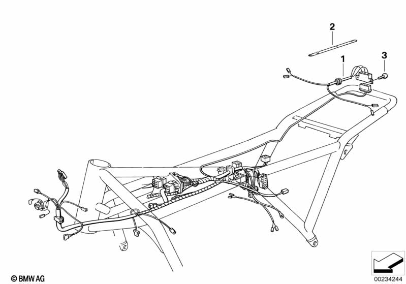 Жгут проводов блока задних фонарей