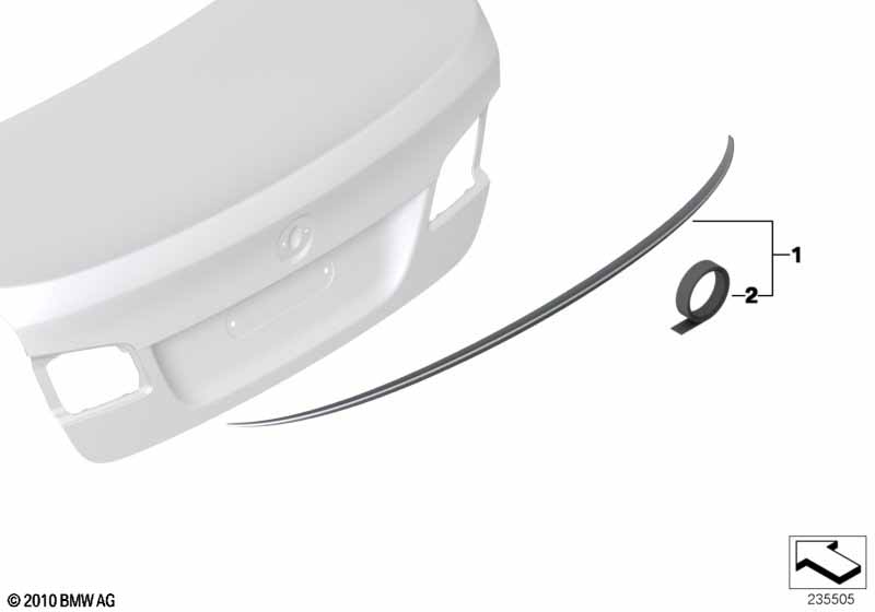 задний спойлер M