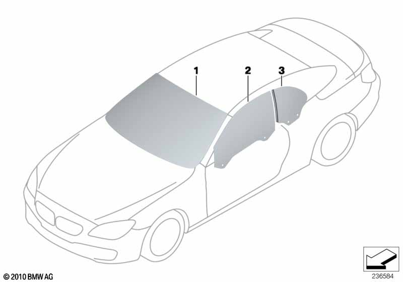 F06/F12/F13 Лобовое стекло grьn HUD