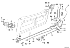 Привод двери/замок двери Пд