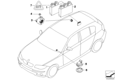 Сигнализация авар.сближен.при парк.(PDC)