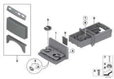 Держатель емк. с напитками, матовый