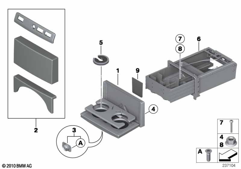 Держатель емк. с напитками, матовый