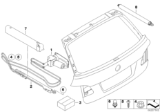 Багажная дверь/ гидравлические элементы