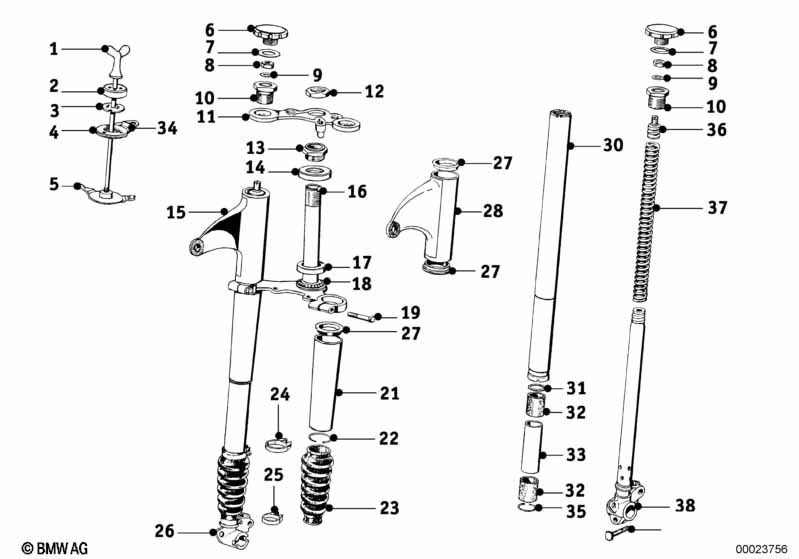 Телескопическая вилка