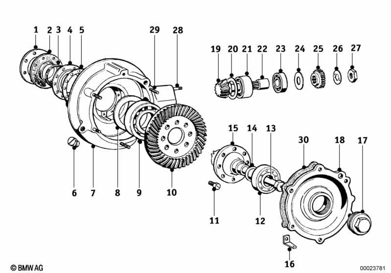 детали редуктора заднего моста