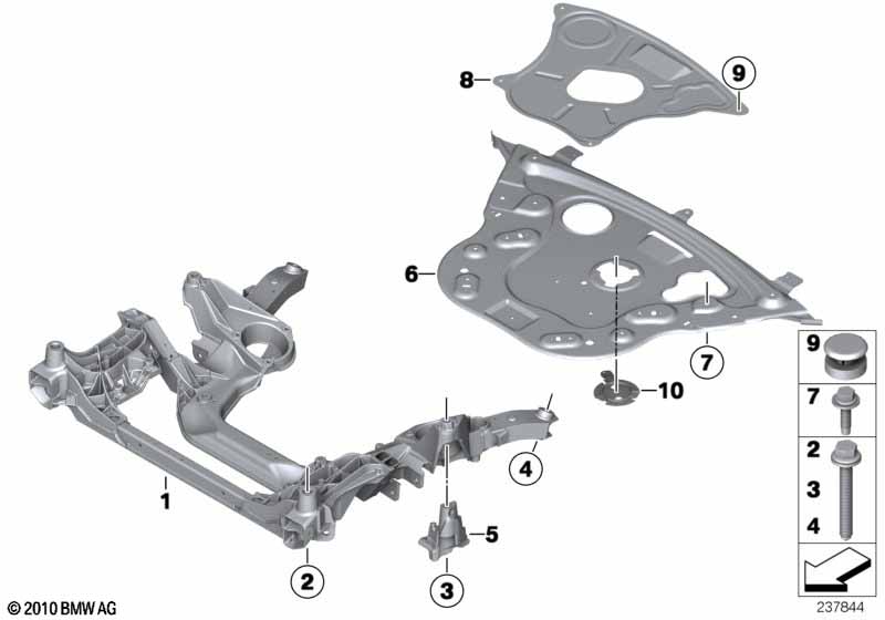 балка передняя F-серия полный привод