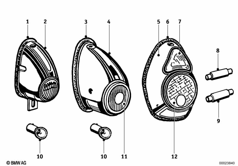 Детали блока задних фонарей