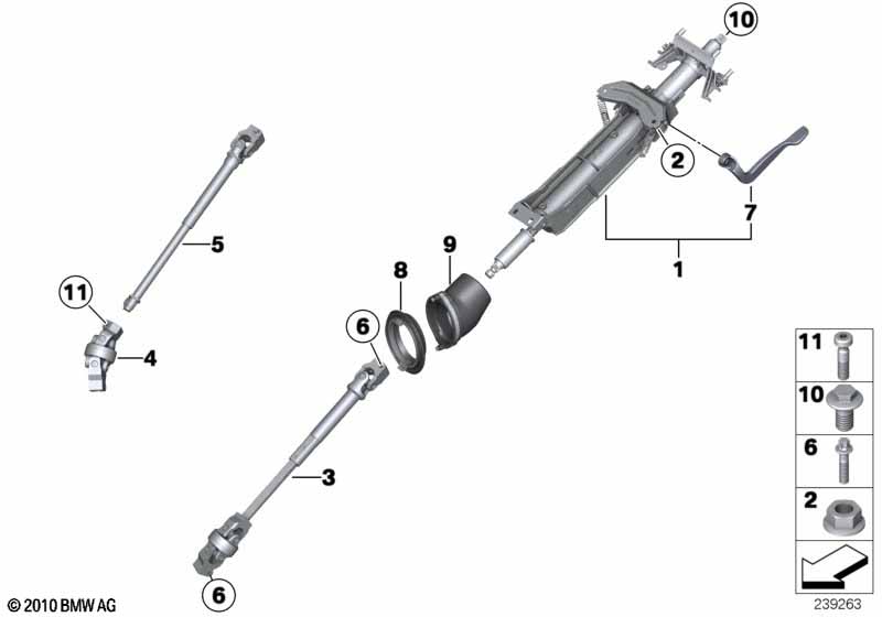 Рул.колонка с мех.приводом/доп.элем.