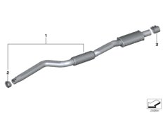 Передний дополнительный глушитель