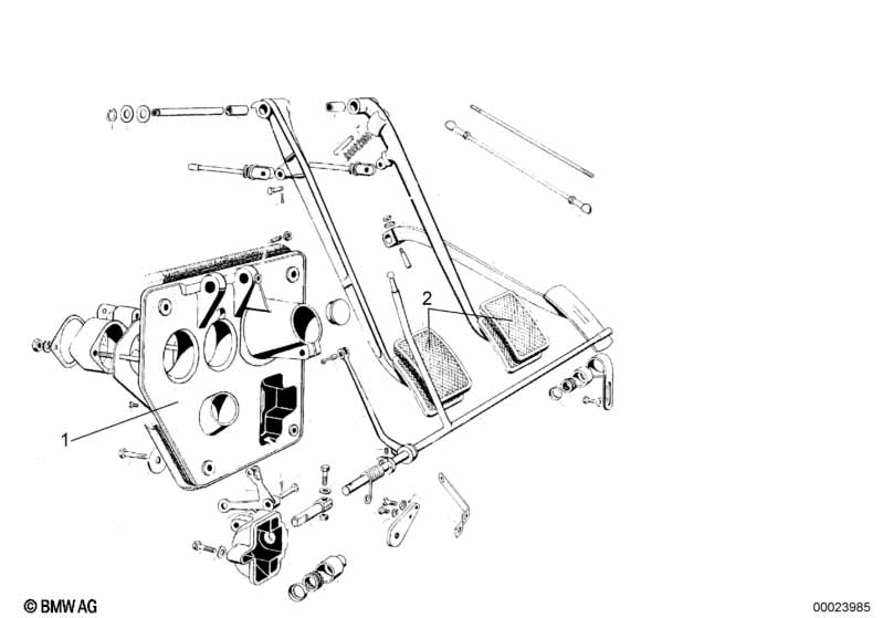 Опорный кронштейн педали/педаль тормоза