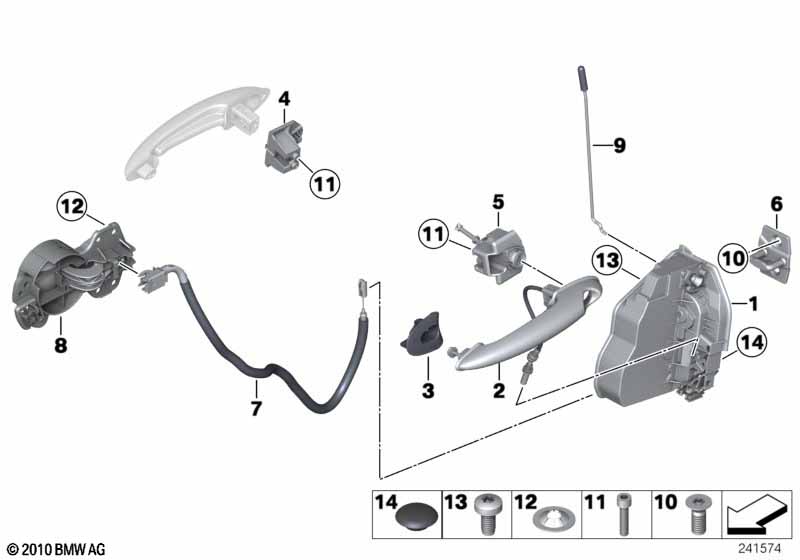Система замков передней двери