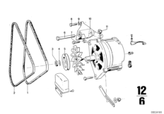 Детали крепления генератора
