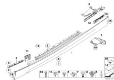 Накладка порог / арка колеса