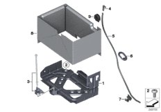 Крепление батареи и дополнит. элементы