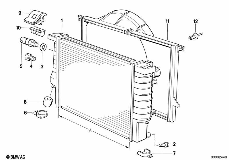 Радиатор водян.охлажд./кожух вентилятора